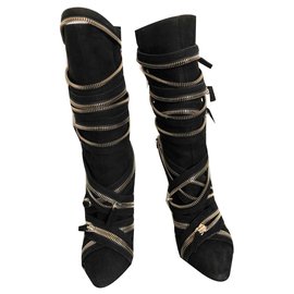 Balmain-Boots-Black