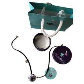 Autre Marque-Flowers for Zoé necklace with pendant-Purple