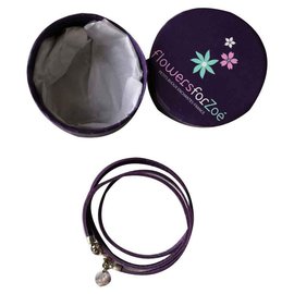 Autre Marque-Bracelet 3 Flowers for Zoé towers NEW-Purple