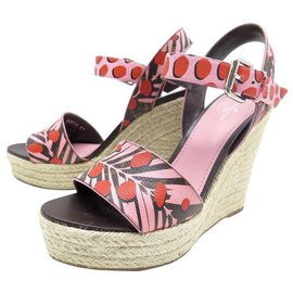 Louis Vuitton-Louis Vuitton Monogram Jungle Wedge Sandals-Multiple colors