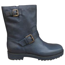 Botas moteras Jil Sander Navy impecable. Gris antracita