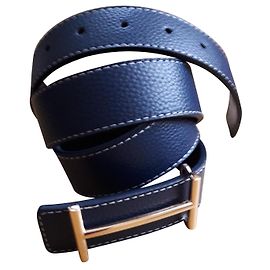 inconnue Belts Navy blue