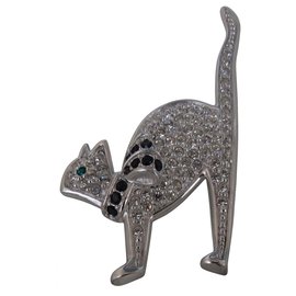 Dior-CAT BROCHE-Argenté