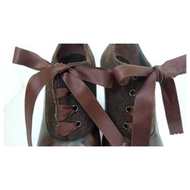Fendi-Ankle Boots-Dark brown