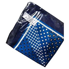 Small World Cup Square 1998 YVES SAINT LAURENT White Blue Navy blue