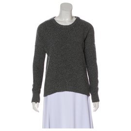 Theory Strickpullover aus Wolle und Seide grau Grau