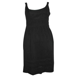 Temperley London-Silk chiffon dress-Black