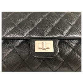 Chanel-Chanel, EMBREAGEM DE CORREIA 2.55-Preto