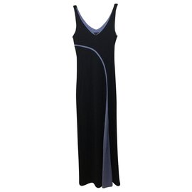 Bcbg Max Azria-robe maxi-Noir,Bleu