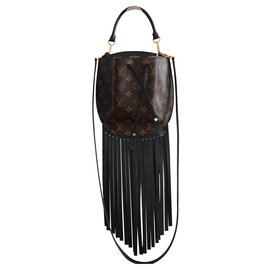 Louis Vuitton-Louis Vuitton Fringed Noe-Marron