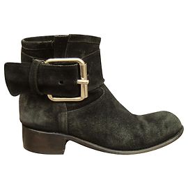 boots à boucle acier Free Lance Noir