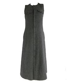 Vestido Maxi Comme des Garcons Cinza
