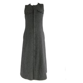 Comme Des Garcons-Vestido Maxi Comme des Garcons-Cinza