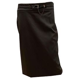 Trussardi Jeans Rock anthrazitgrau Satin Polyester Anthrazitgrau