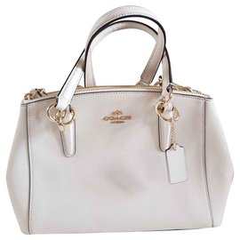 Coach Handtasche oder Schultergurt Weiß Aus weiß