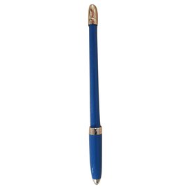 Louis Vuitton-Louis Vuitton PM Calendar Pen-Azul,Dorado