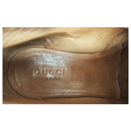 Gucci-botas de desierto de tamaño gucci 40 1/2-Marrón oscuro