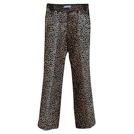 Dolce & Gabbana-Pantalones, polainas-Estampado de leopardo