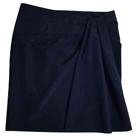 Gonna Viktor & Rolf Blu Navy in Seta Taglia 40 Blu navy