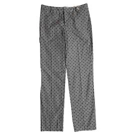 Pantalones de algodón a rayas See by Chloé Multicolor