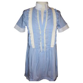 Autre Marque-Manila Grace túnica azul claro / vestido-Azul claro
