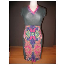 Autre Marque Vestido multicolor de serpiente Milano Gris
