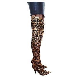 Patrick Cox thigh boots Black Golden