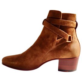 Saint Laurent-Ankle Boots-Beige