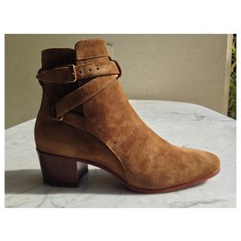 Saint Laurent-Ankle Boots-Beige