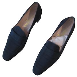 Chanel moccasins Dark blue