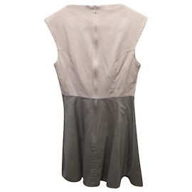 Vestido de algodón rosa y gris French Connection Rosa Gris