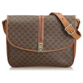 Céline-Borsa a tracolla Macadam Celine Brown-Marrone