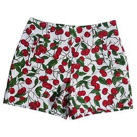 Pantalones cortos Zara de algodón estampado cereza Multicolor