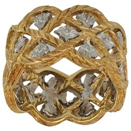 Buccellati ring, "Starry", two golds. Other