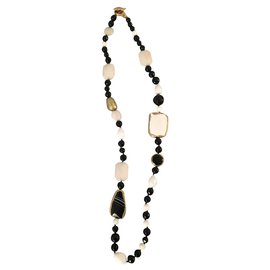 Autre Marque Collana lunga multicolore in metallo Multicolore