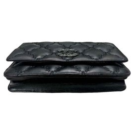 Chanel-Chanel Black Wallet on Chain-Black