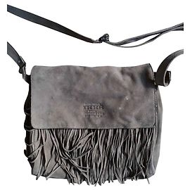 Bolsa de ombro Ikks de couro bege Bege