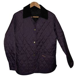 Jaqueta acolchoada Barbour Preto Roxo
