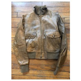 Mac Douglas-Leather coat-Brown