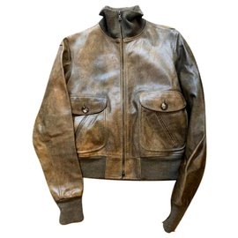 Mac Douglas Lederjacke Braun