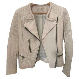 Iro EFIA lambskin leather jacket eggshell Eggshell