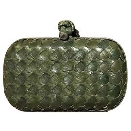 Bottega Veneta Pochette con pochette in pelle verde Bottega Venetta Verde