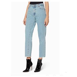 Magda Butrym Cut cotton jeans Blue