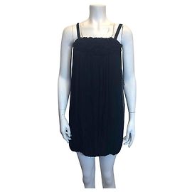 Alice + Olivia Schwarzes Seidenkleid Schwarz