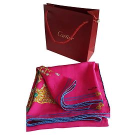 Cartier Lenços de seda Multicor