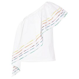 Rosie Assoulin-TOP IN COTONE PAPA ROSY ASSOULIN-Bianco