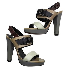 Sandali alti in pelle Barbara Bui Multicolore
