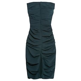 CARMEN MARCH draped dress Navy blue