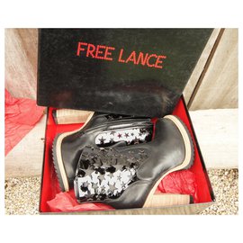 Free Lance-Stivaletti Angie Free Lance 7 Lasrstarboot Nuova condizione-Nero
