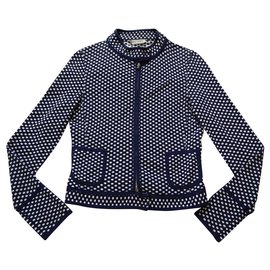 Bruno Manetti Jackets White Navy blue